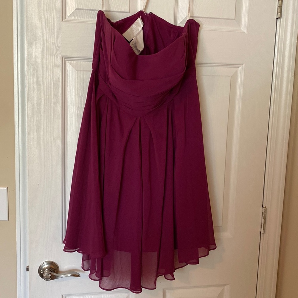 David’s Bridal strapless dress